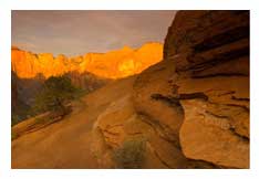 Over look Sunrise Zions NP